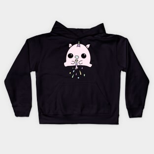 Party pigacorn Kids Hoodie